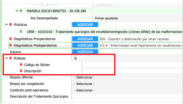 identificar protesis y describir