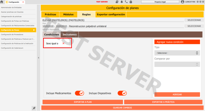 visualizar condicion