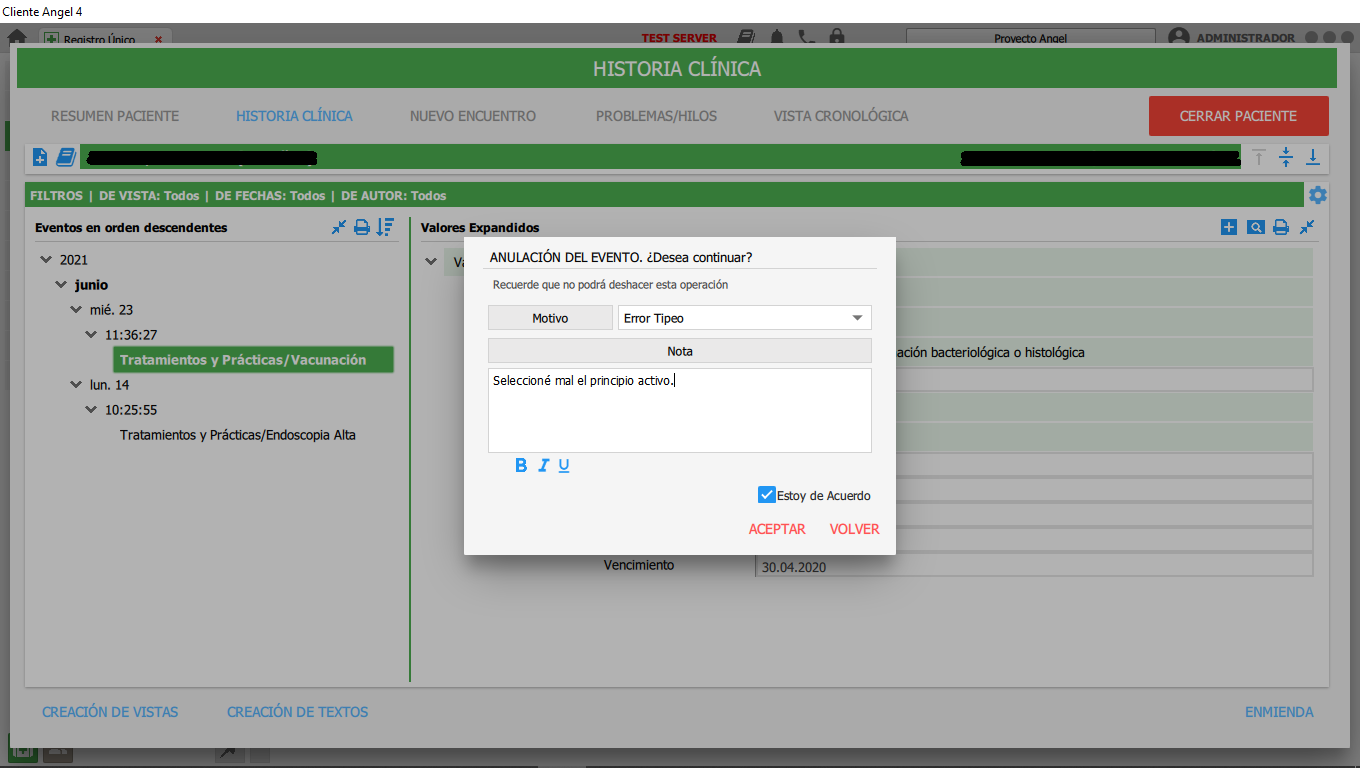 completar datos, seleccionar "estoy de acuerdo" y aceptar