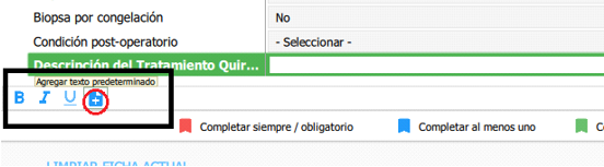 descripcion del acto