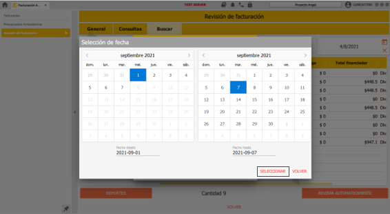 lista de espera sin evento de hc