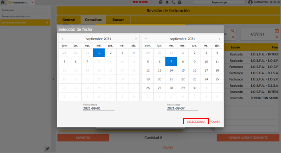 lista de espera sin evento de hc