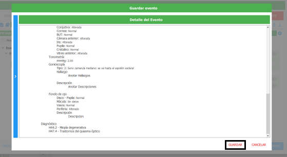 guardar y finaliza el circuito