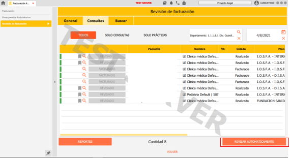 revistar automaticamente