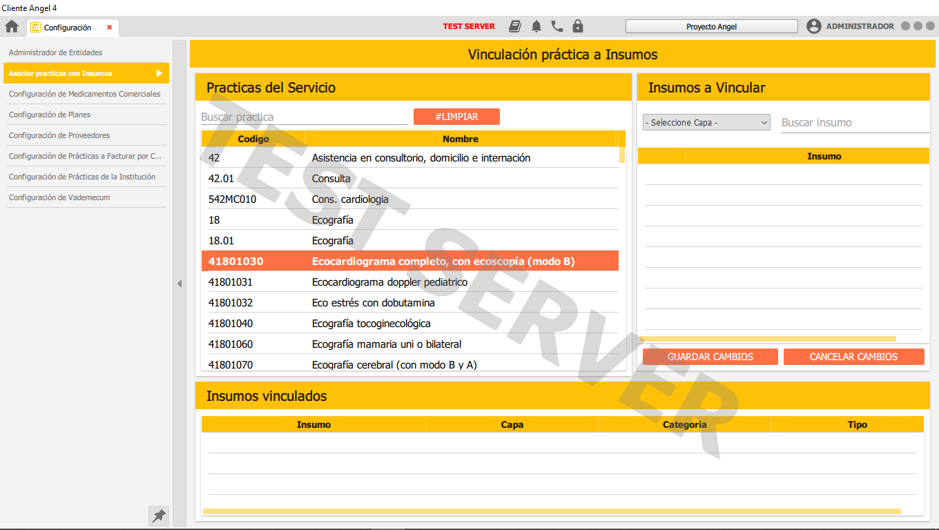 buscar o seleccionar practicas