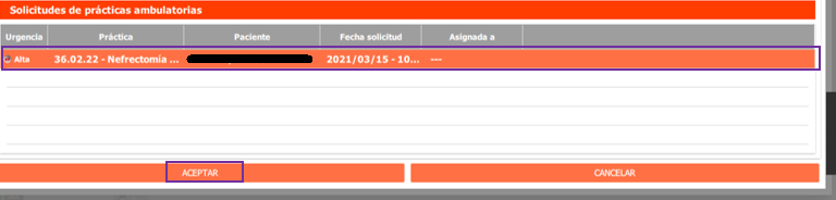 agregar y aceptar
