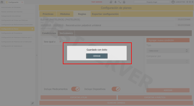 guardado correctamente
