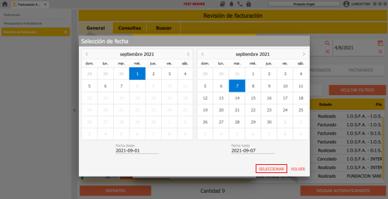 lista de espera sin evento de hc