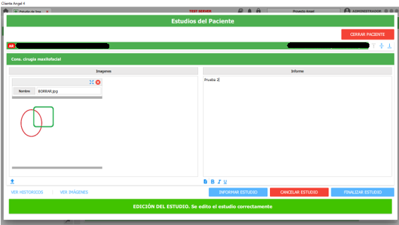 confirmacion y cerrar paciente