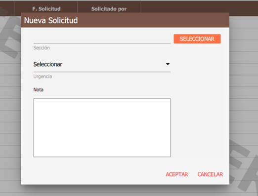 crear solicitud