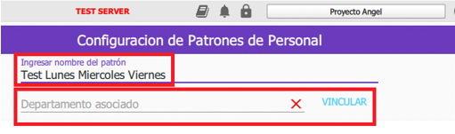 asociarlo a un departamento