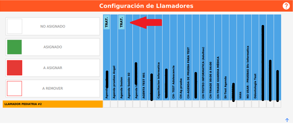 configuracion de llamadores