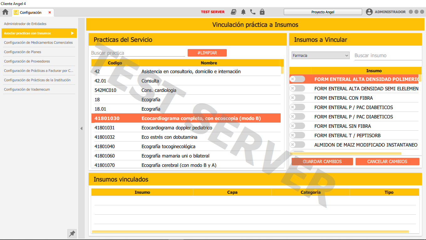 farmacia, insumos disponibles
