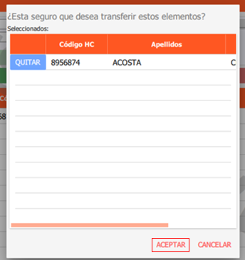 confirmacion y aceptar