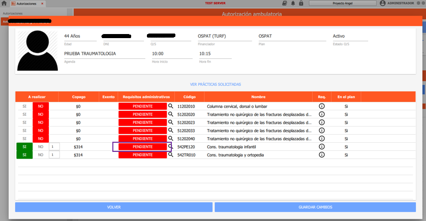 practicas para autorizar