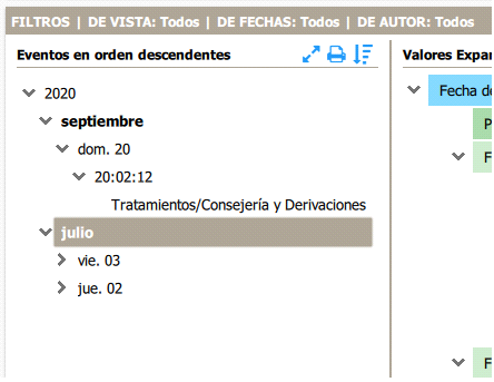 fichas correspondientes