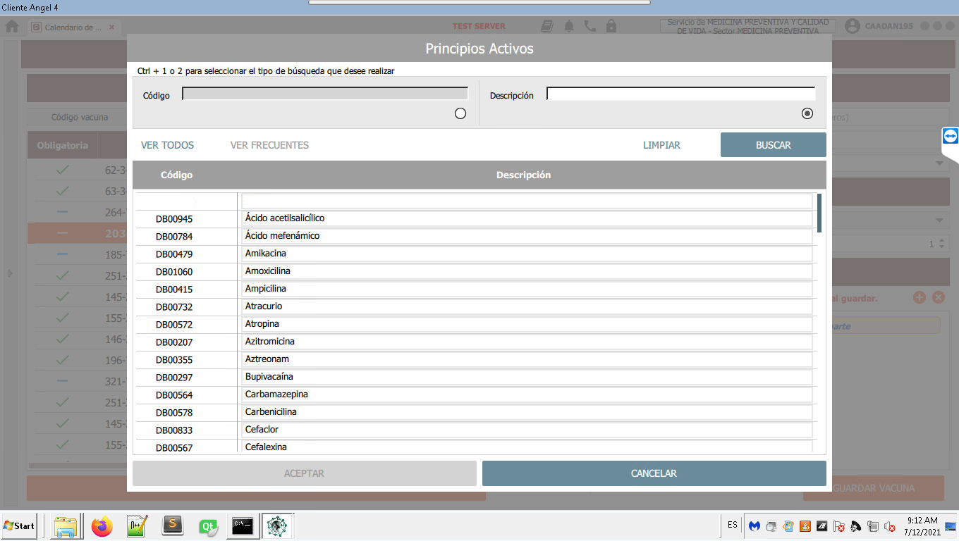 seleccionar principio activo correcto