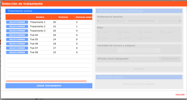 visualizacion de tratamientos