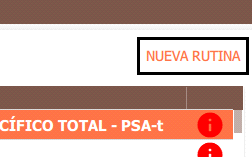 agregar rutinas/analisis