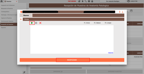 recepcionar