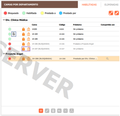 nota, editar y bloquear