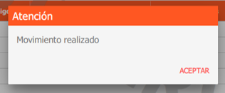 transferencia realizada