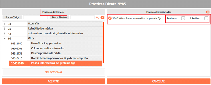 elegir practica
