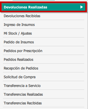 Devoluciones realizadas 3
