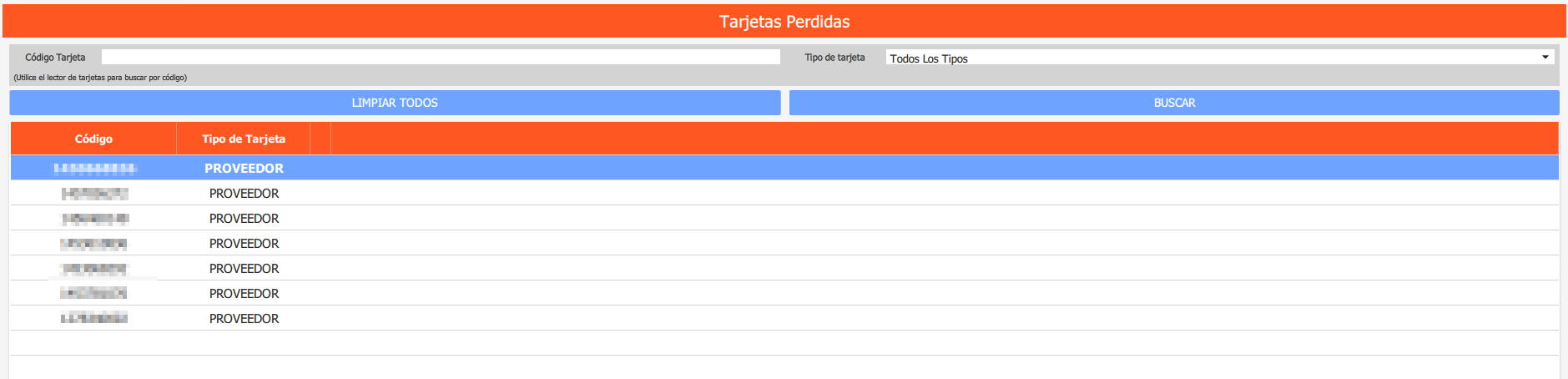 SECSV TARJ PERD 8