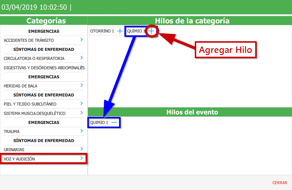 P/H como agregar ev 3