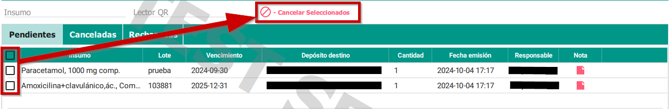 Devoluciones realizadas 10